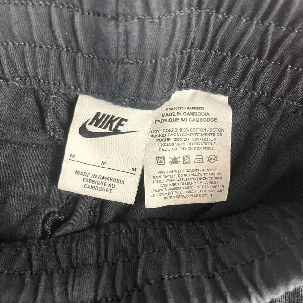 Nike Embroidered Cotton Shorts Kids Size M Black‎ Color